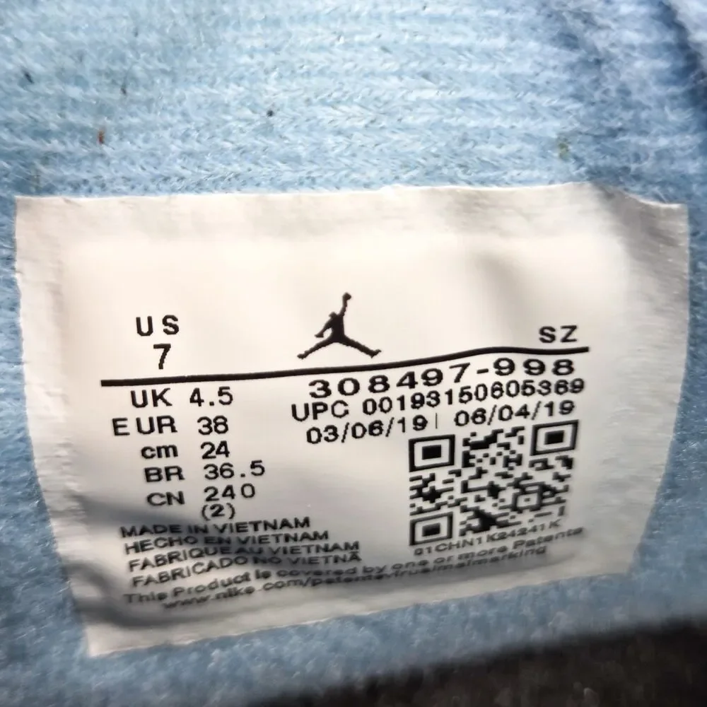 Air Jordan 4 Retro University Blue 308497-998 Sz 7